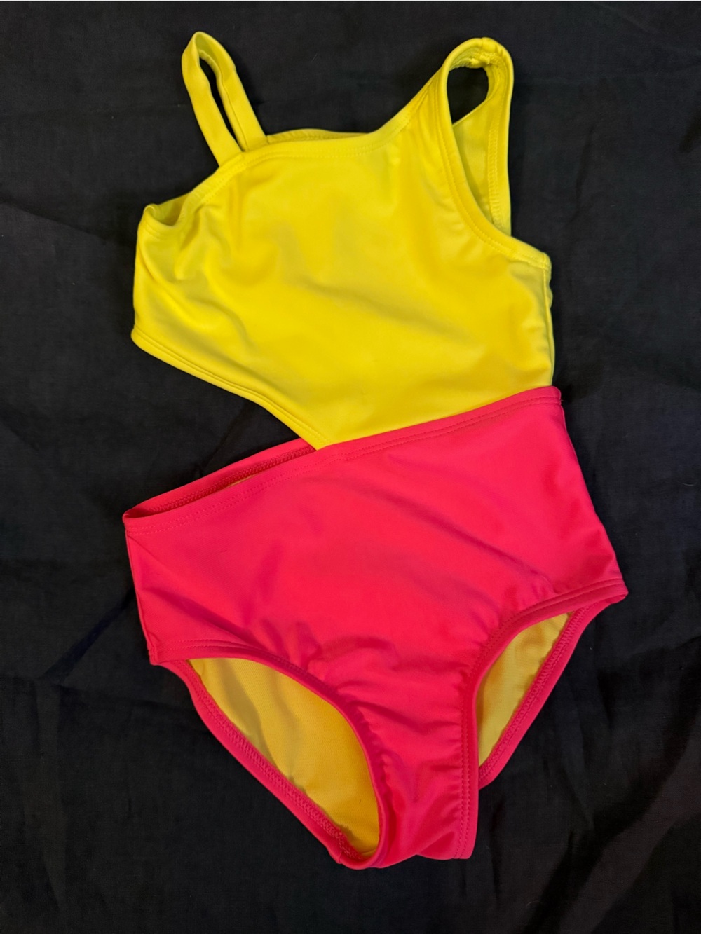 Cat & Jack Neon Yellow Girls' Swim Top